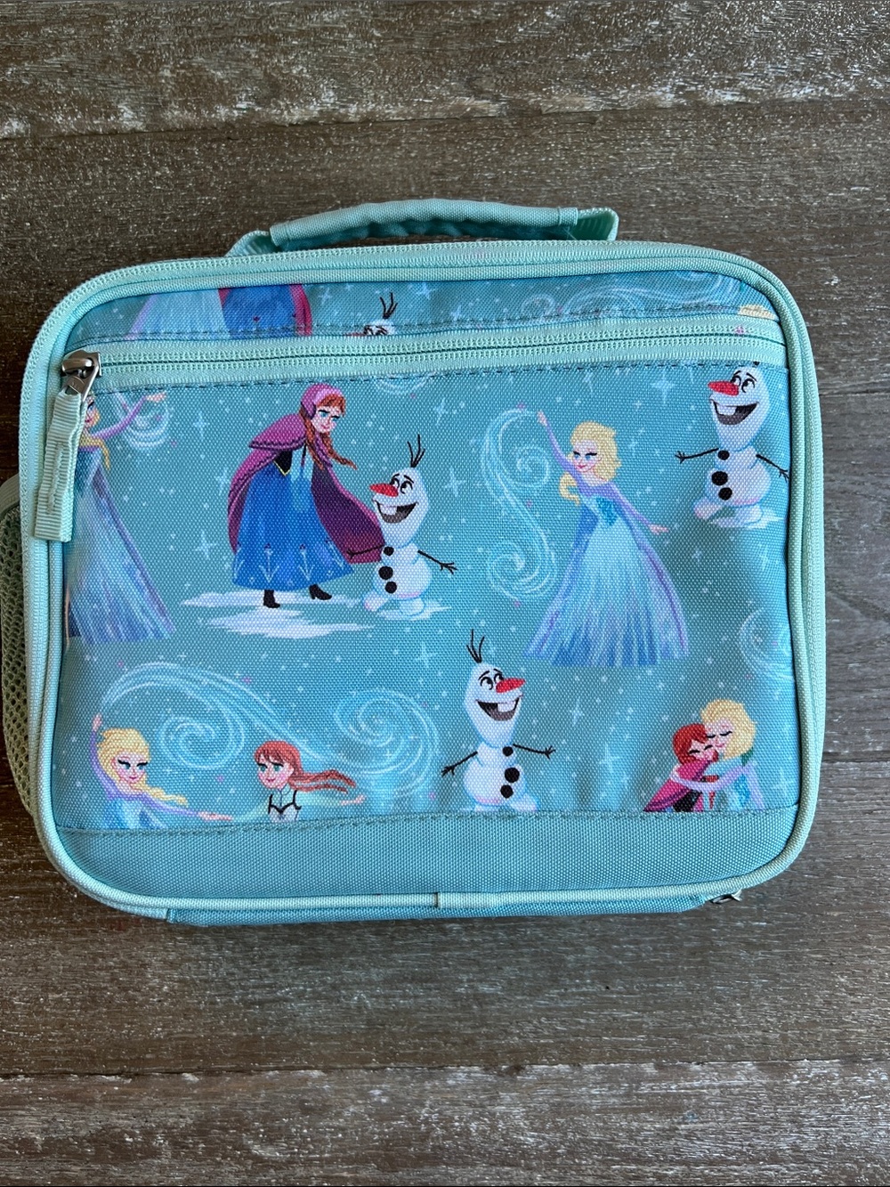 EUC Pottery Barn Kids Mackenzie Aqua Disney Frozen Cold Pack Lunch - Picture 3 of 14